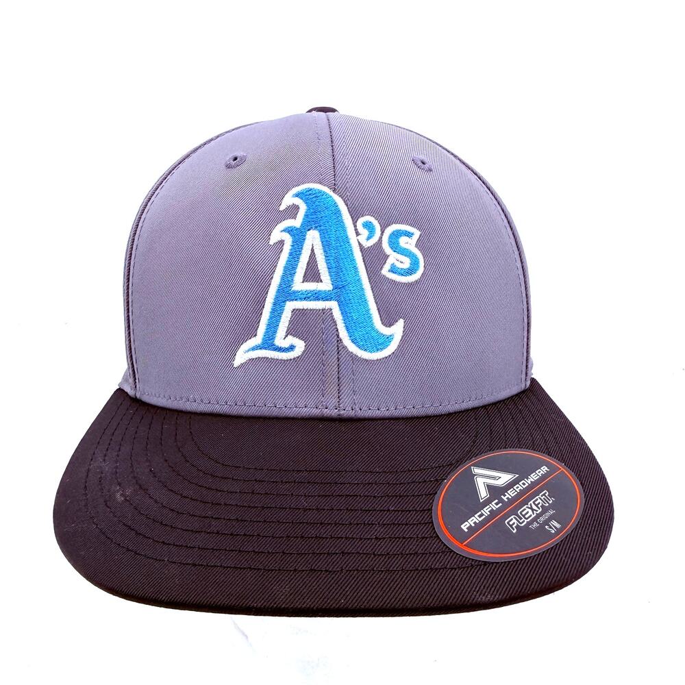 Oakland A's Baseball Pacific Headwear FlexFit #474 Men's Hat Size Small / Medium